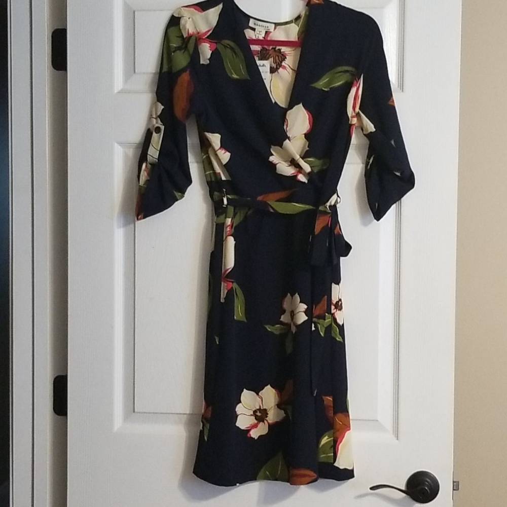 Faux wrap dress